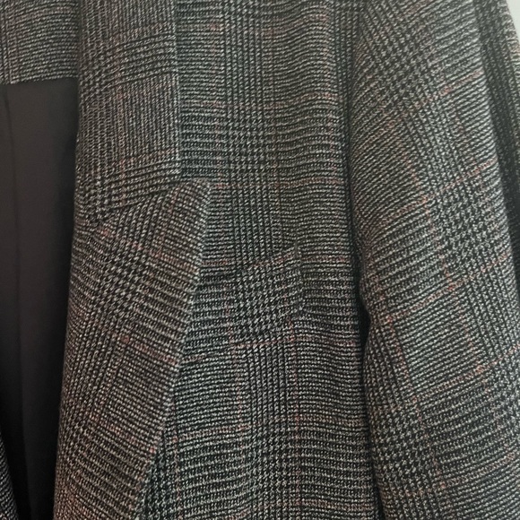 Plaid double-breasted blazer - Picture 4 of 6